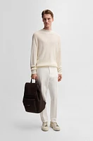 Regular-fit sweater linen and cashmere