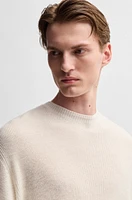 Regular-fit sweater linen and cashmere