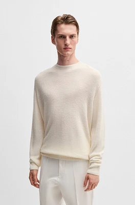 Regular-fit sweater linen and cashmere