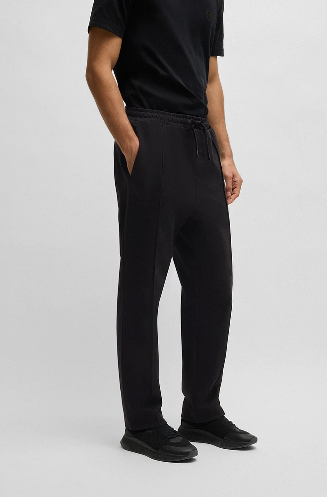 BOSS - Cotton tracksuit bottoms with Double B monogram Black