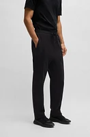 BOSS - Cotton tracksuit bottoms with Double B monogram Black