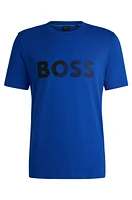 Cotton-jersey T-shirt with large logo