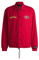 BOSS x NFL water-repellent jacket with embroidered branding