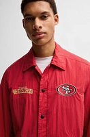 BOSS x NFL water-repellent jacket with embroidered branding