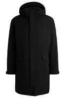 BOSS - Water-repellent jacket with down filling Black