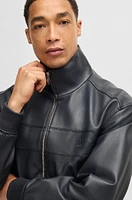 Porsche x BOSS regular-fit jacket leather