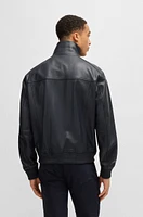 Porsche x BOSS regular-fit jacket leather