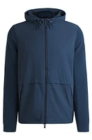 Softshell jacket with knitted details