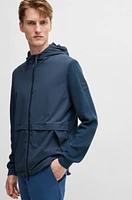 Softshell jacket with knitted details