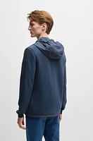 Softshell jacket with knitted details