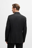 Slim-fit tuxedo jacket with embellished lapels