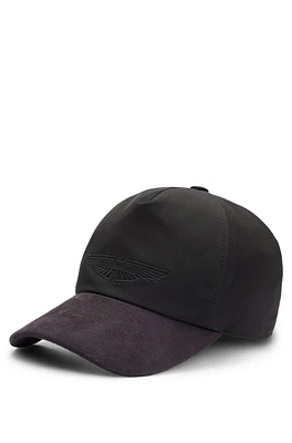 BOSS x Aston Martin cap with faux-suede visor