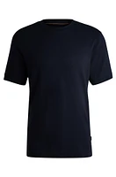 Cotton-cashmere blend T-shirt with anti-bacterial finish