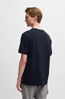 Cotton-cashmere blend T-shirt with anti-bacterial finish