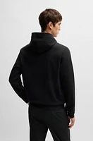 Regular-fit hoodie a pinstripe cotton