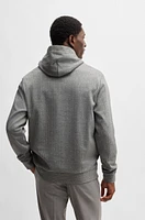 Regular-fit hoodie a pinstripe cotton