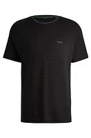 Cotton-jacquard relaxed-fit T-shirt with logo detail