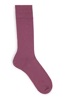 BOSS - Regular-length modal-blend socks with embroidered logo - Purple