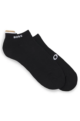 Two-pack of ankle socks with logo details