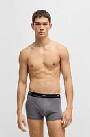 Five-pack of stretch-cotton trunks with logo waistbands