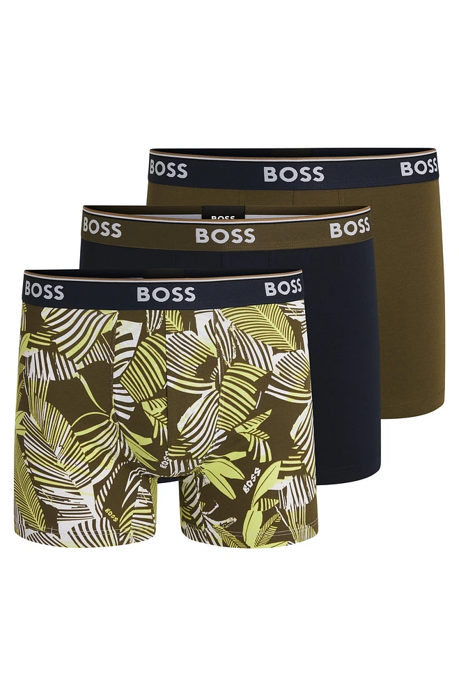 Three-pack of stretch cotton boxer briefs