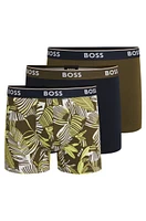 Three-pack of stretch cotton boxer briefs