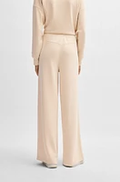 Wide-leg tracksuit bottoms with pleat details