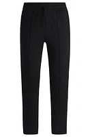 BOSS - Regular-fit tracksuit bottoms mercerized cotton Black