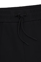 BOSS - Regular-fit tracksuit bottoms mercerized cotton Black