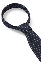 Silk-blend tie with jacquard-woven pattern