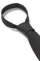 BOSS - Silk-blend tie in micro-pattern jacquard - Black