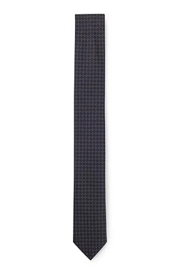 Formal tie with all-over jacquard pattern