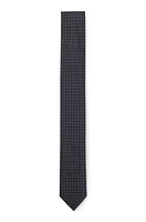 Formal tie with all-over jacquard pattern