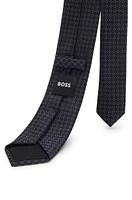 Formal tie with all-over jacquard pattern