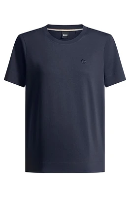 Mercerized-cotton T-shirt with Double B monogram