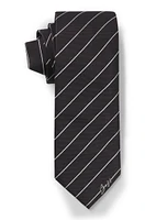 Silk-jacquard tie with diagonal stripes