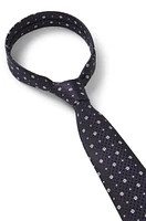 Silk tie with jacquard Double B monograms