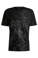 Relaxed-fit T-shirt with decorative reflective print