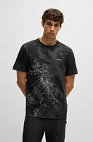 Relaxed-fit T-shirt with decorative reflective print