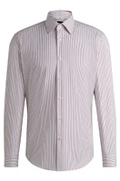 Regular-fit shirt easy-iron stretch cotton