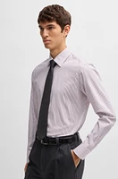 Regular-fit shirt easy-iron stretch cotton