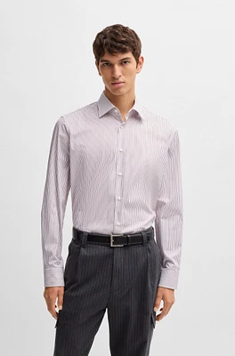 Regular-fit shirt easy-iron stretch cotton