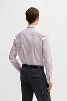 Regular-fit shirt easy-iron stretch cotton