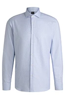 Regular-fit shirt structured cotton