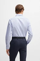 Regular-fit shirt structured cotton