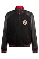 BOSS x Creation of the Gods varsity jacket with embroidery