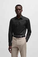 Slim-fit shirt easy-iron cotton poplin