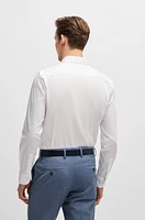 Slim-fit shirt easy-iron cotton poplin