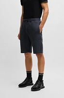 Relaxed-fit shorts with hexagonal quilting