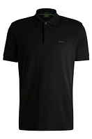 Paddy polo shirt with drop-needle stitching